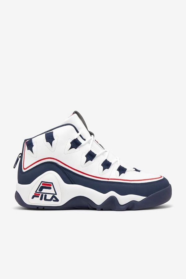 Zapatillas Fila Hombre Blancas / Azul Marino / Rojas - Grant Hill 1 Offset Shoe - España 706431LFP